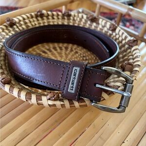 Carhartt Brown Leather Belt - Size 34
